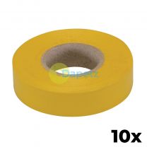 10 x PVC Insulation Electrical Tape Flame Retardent Yellow