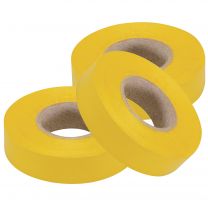 19mm x 22m 5Pc Yellow Electrical Pvc Insulation / Insulating Tape Flame Retardant